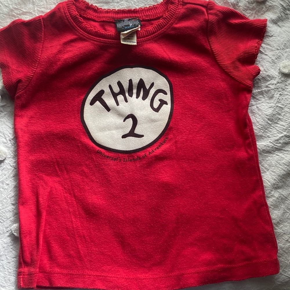 Thing 2 T-shirt from Universal Studio Toddler 3/4